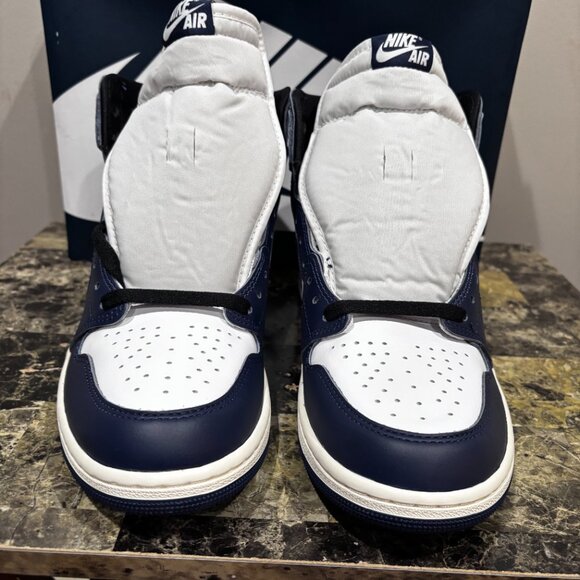 NIKE Men's Jordan 1 Retro High OG Midnight Navy SZ: 10 - Picture 7 of 15